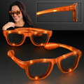 Blank - LED Flashing Cool Shade Orange Sunglasses